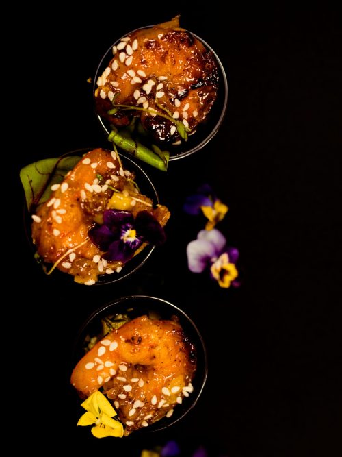 Tīģergarnele ar mango/čilli salsu